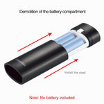 HAWEEL DIY 2x 18650 Akku (nicht enthalten) 5600mAh Powerbank-Gehäuse mit USB-Ausgang & Anzeige, DIY 2 Akkus (Schwarz), DIY 2 Akkus (Weiß)