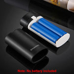 HAWEEL DIY 2x 18650 Akku (nicht enthalten) 5600mAh Powerbank-Gehäuse mit USB-Ausgang & Anzeige, DIY 2 Akkus (Schwarz), DIY 2 Akkus (Weiß)