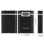 HAWEEL DIY 4 x 18650 Akku (nicht enthalten) 10000mAh Powerbank-Gehäuse mit 2 x USB-Ausgang & Display für iPhone, Galaxy, Sony, HTC, Google, Huawei, Xiaomi, Lenovo und andere Smartphones, DIY 4 x 18650 10000mAh Akku (US)