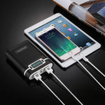 HAWEEL DIY 4 x 18650 Akku (nicht enthalten) 10000mAh Powerbank-Gehäuse mit 2 x USB-Ausgang & Display für iPhone, Galaxy, Sony, HTC, Google, Huawei, Xiaomi, Lenovo und andere Smartphones, DIY 4 x 18650 10000mAh Akku (US)