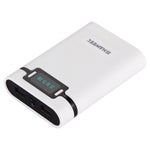 HAWEEL DIY 4 x 18650 Akku (nicht enthalten) 10000mAh Powerbank-Gehäuse mit 2 x USB-Ausgang & Display für iPhone, Galaxy, Sony, HTC, Google, Huawei, Xiaomi, Lenovo und andere Smartphones, DIY 4 x 18650 10000mAh Akku (US)