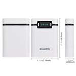 HAWEEL DIY 4 x 18650 Akku (nicht enthalten) 10000mAh Powerbank-Gehäuse mit 2 x USB-Ausgang & Display für iPhone, Galaxy, Sony, HTC, Google, Huawei, Xiaomi, Lenovo und andere Smartphones, DIY 4 x 18650 10000mAh Akku (US)