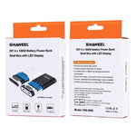 HAWEEL DIY 4 x 18650 Akku (nicht enthalten) 10000mAh Powerbank-Gehäuse mit 2 x USB-Ausgang & Display für iPhone, Galaxy, Sony, HTC, Google, Huawei, Xiaomi, Lenovo und andere Smartphones, DIY 4 x 18650 10000mAh Akku (US)