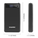 HAWEEL DIY 6 x 18650 Akku 24W Schnelllade-Powerbank-Gehäuse mit Display, ohne Akku, 6 x 18650 Akku