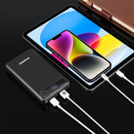 HAWEEL DIY 6 x 18650 Akku 24W Schnelllade-Powerbank-Gehäuse mit Display, ohne Akku, 6 x 18650 Akku