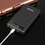 HAWEEL DIY 6 x 18650 Akku 24W Schnelllade-Powerbank-Gehäuse mit Display, ohne Akku, 6 x 18650 Akku