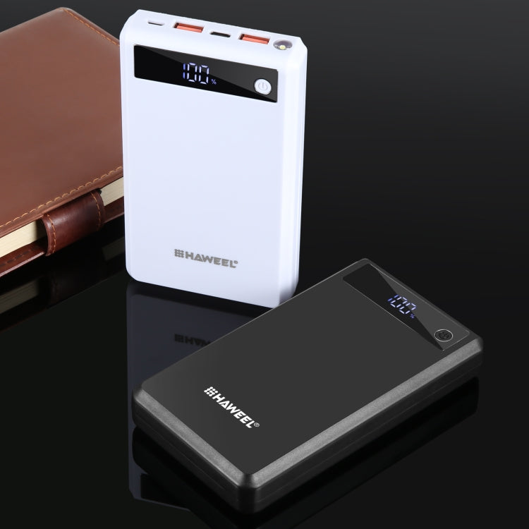 HAWEEL DIY 6 x 18650 Akku 24W Schnelllade-Powerbank-Gehäuse mit Display, ohne Akku, 6 x 18650 Akku
