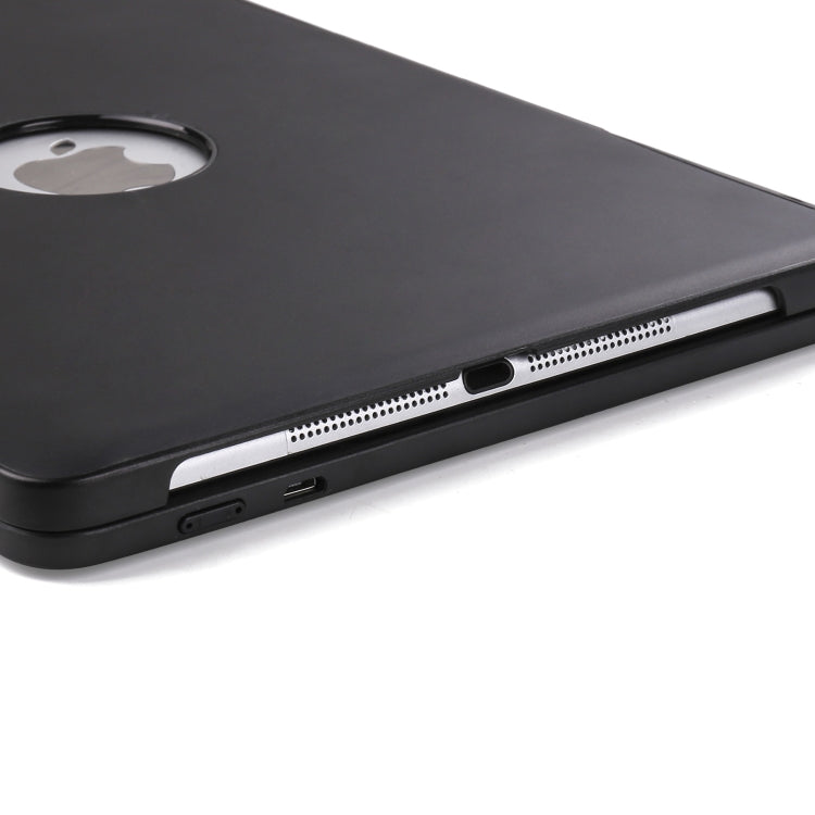 F611 Abnehmbares Buntes Hintergrundbeleuchtetes Aluminium-Rückteil Kabelloses Bluetooth Keyboard Tablet-Hülle für iPad Air 2 / 9,7 (2018) / 9,7 Zoll (2017) / Air / Pro 9,7 Zoll