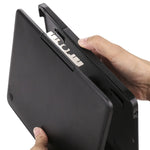 F611 Abnehmbares Buntes Hintergrundbeleuchtetes Aluminium-Rückteil Kabelloses Bluetooth Keyboard Tablet-Hülle für iPad Air 2 / 9,7 (2018) / 9,7 Zoll (2017) / Air / Pro 9,7 Zoll