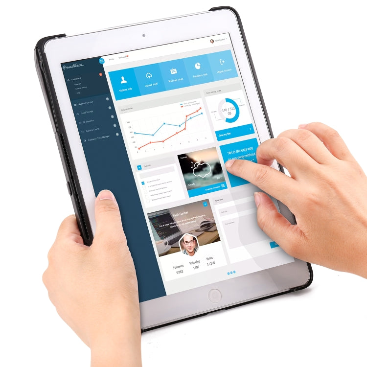 F611 Abnehmbares Buntes Hintergrundbeleuchtetes Aluminium-Rückteil Kabelloses Bluetooth Keyboard Tablet-Hülle für iPad Air 2 / 9,7 (2018) / 9,7 Zoll (2017) / Air / Pro 9,7 Zoll