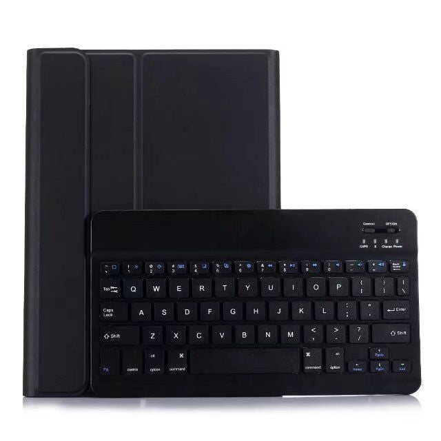 Abnehmbares Bluetooth Keyboard + Horizontal Klappbare Leder-Tablet-Hülle mit Halter für iPad Pro 9,7 Zoll, iPad Air, iPad Air 2, iPad 9,7 Zoll (2017), iPad 9,7 Zoll (2018), A07 Blau, A07 Roségold, A07 Schwarz, A07 Gold