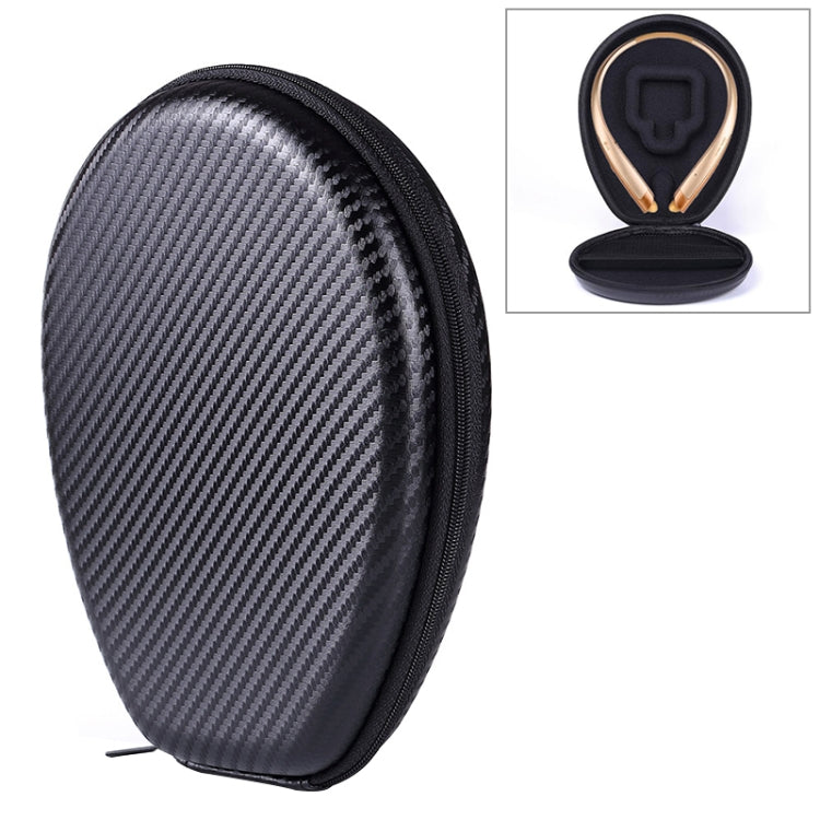 Universelle tragbare Grasmatten-Textur EVA stoßfest drahtlos Bluetooth Nackenbügel Sport-Kopfhörerschutzbox für JBL / LG / Sony / Samsung, Größe: 195 x 155 x 35 mm, Nackenbügel
