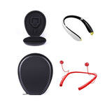 Universal Portable Grass Mat Texture EVA Shockproof Wireless Bluetooth Hanging Neck Sports Earphone Protection Box for JBL / LG / Sony / Samsung, Size: 195 x 155 x35mm, Hanging Neck