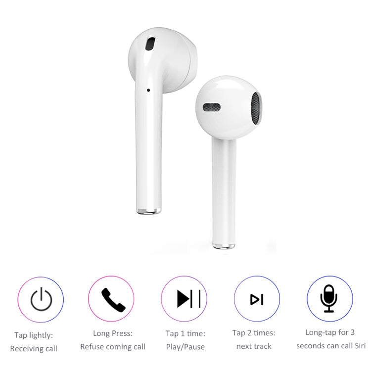 i9 Touch Wireless TWS Sport Beidseitiges Stereo Bluetooth 5.0 Headset mit Ladekoffer, Touch-Version, Touch-Version
