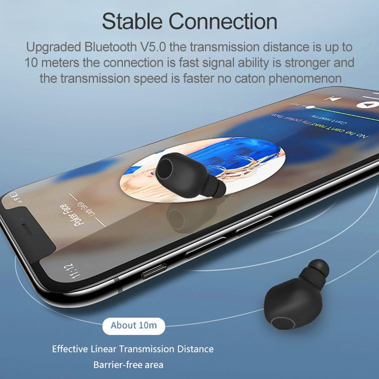 Q1 TWS Bluetooth 5.0 Binaurales Stereo Wireless Sport Bluetooth Ohrhörer
