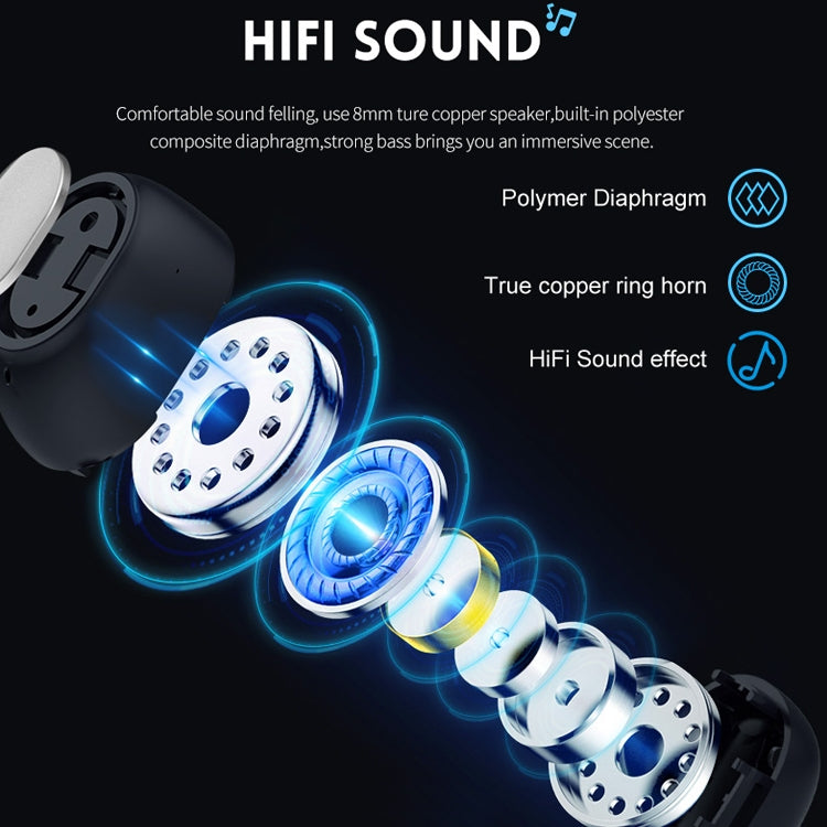 Q2 TWS Bluetooth 5.0 Binaurales Stereo Wireless Sport Bluetooth Ohrhörer