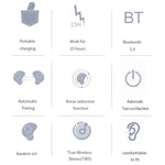 Q2 TWS Bluetooth 5.0 Binaurales Stereo Wireless Sport Bluetooth Ohrhörer