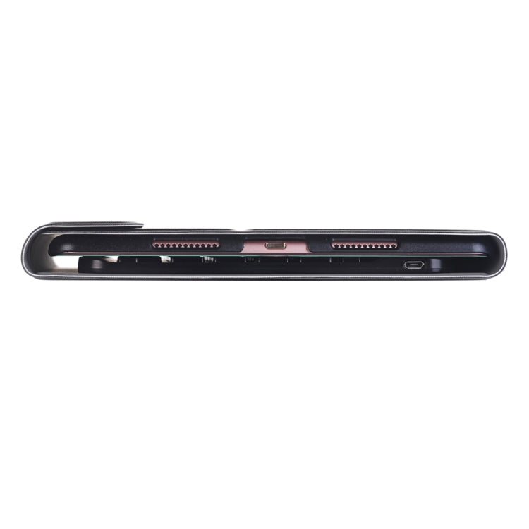 A102 Für iPad 10,2 Zoll Ultraleichtes Abnehmbares Bluetooth Keyboard Leder-Tablet-Hülle mit Ständerfunktion, Gold, Roségold, Schwarz, Dunkelblau