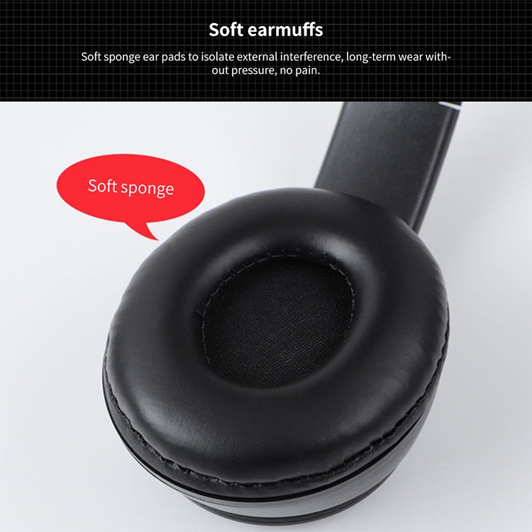 P47 faltbarer kabelloser Bluetooth-Kopfhörer mit 3,5-mm-Audioanschluss, unterstützt MP3 / Anrufe, P47 Rot, P47 Weiß, P47 Grün, P47 Schwarz, P47 Blau