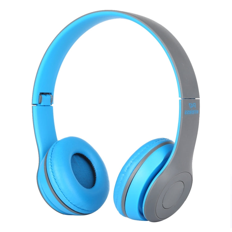 P47 faltbarer kabelloser Bluetooth-Kopfhörer mit 3,5-mm-Audioanschluss, unterstützt MP3 / Anrufe, P47 Rot, P47 Weiß, P47 Grün, P47 Schwarz, P47 Blau