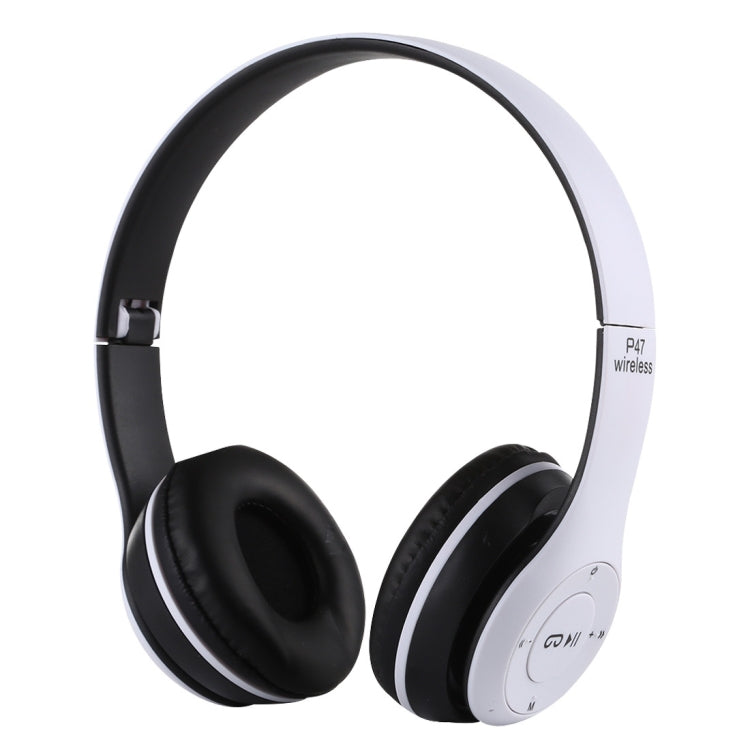 P47 faltbarer kabelloser Bluetooth-Kopfhörer mit 3,5-mm-Audioanschluss, unterstützt MP3 / Anrufe, P47 Rot, P47 Weiß, P47 Grün, P47 Schwarz, P47 Blau