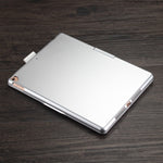 F102AS Für iPad 10,2 Zoll Bunt Hintergrundbeleuchtetes Drehbares Bluetooth Keyboard Leder-Tablet-Hülle mit Stiftschacht-Funktion