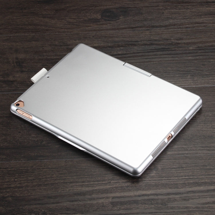 F102AS Für iPad 10,2 Zoll Bunt Hintergrundbeleuchtetes Drehbares Bluetooth Keyboard Leder-Tablet-Hülle mit Stiftschacht-Funktion