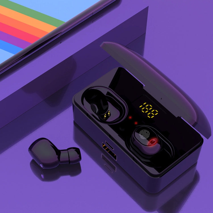 G10 TWS Bluetooth 5.0 Kabelloser Bluetooth-Kopfhörer mit Ladebox, unterstützt Digitalanzeige & HD-Anruf & Powerbank, G10