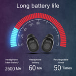 G10 TWS Bluetooth 5.0 Kabelloser Bluetooth-Kopfhörer mit Ladebox, unterstützt Digitalanzeige & HD-Anruf & Powerbank, G10