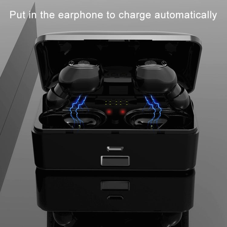 G10 TWS Bluetooth 5.0 Kabelloser Bluetooth-Kopfhörer mit Ladebox, unterstützt Digitalanzeige & HD-Anruf & Powerbank, G10