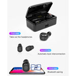 G10 TWS Bluetooth 5.0 Kabelloser Bluetooth-Kopfhörer mit Ladebox, unterstützt Digitalanzeige & HD-Anruf & Powerbank, G10