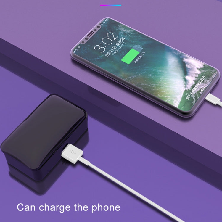 G10 TWS Bluetooth 5.0 Kabelloser Bluetooth-Kopfhörer mit Ladebox, unterstützt Digitalanzeige & HD-Anruf & Powerbank, G10