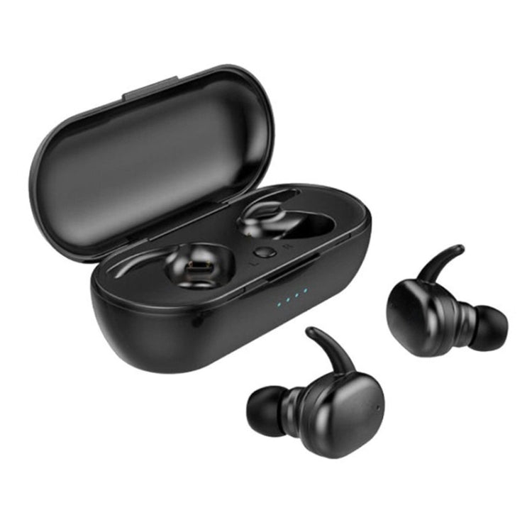 TWS-4 IPX5 wasserdichter Bluetooth 5.0 Touch Kabelloser Bluetooth-Kopfhörer mit Ladebox, unterstützt HD-Anruf & Sprachansagen, TWS-4