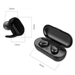 TWS-4 IPX5 wasserdichter Bluetooth 5.0 Touch Kabelloser Bluetooth-Kopfhörer mit Ladebox, unterstützt HD-Anruf & Sprachansagen, TWS-4