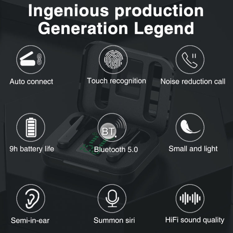 P100pro TWS Bluetooth 5.0 Touch Kabelloser Bluetooth-Kopfhörer mit Ladebox & LED Smart Digitalanzeige, unterstützt Siri & Anrufe
