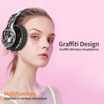 B1 Graffiti Muster Kabelloses Bluetooth V5.0 Headset