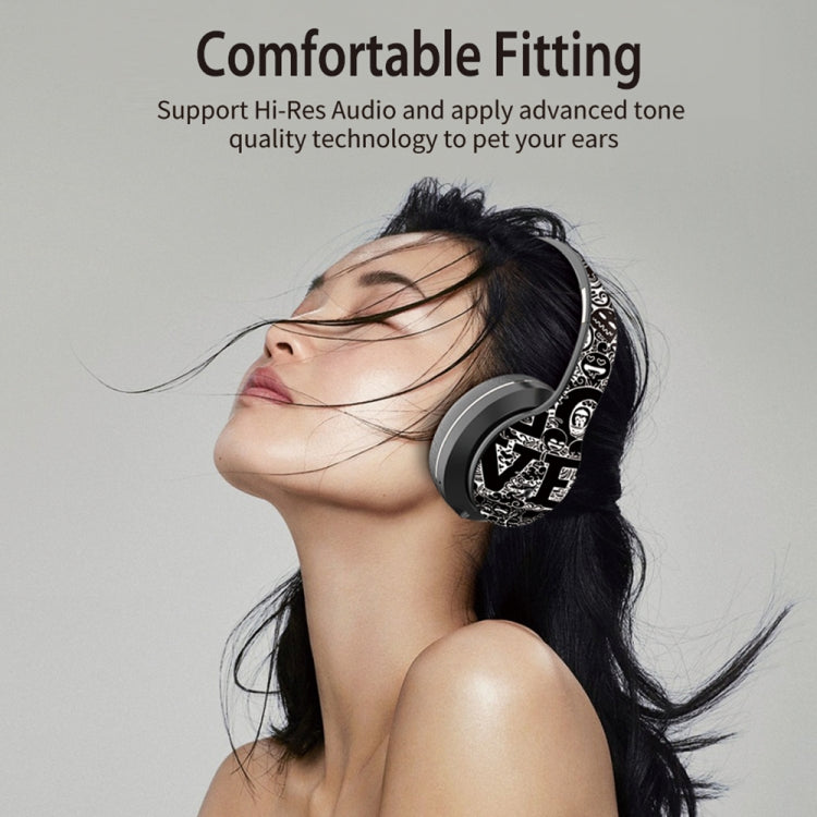 B1 Graffiti Muster Kabelloses Bluetooth V5.0 Headset