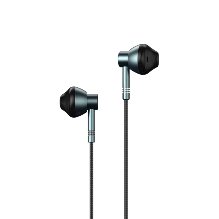 REMAX RM-201 In-Ear Stereo Metall Musik-Kopfhörer mit Kabelsteuerung + Mikrofon, Unterstützt Freisprechen