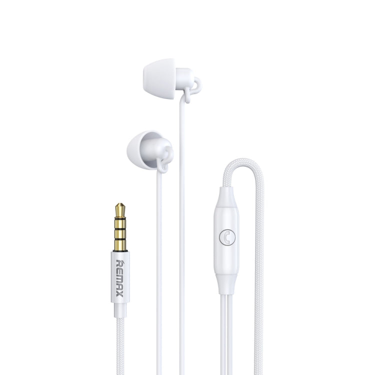 REMAX RM-208 In-Ear Stereo Schlaf-Kopfhörer mit Kabelsteuerung + Mikrofon, Unterstützt Freisprechen