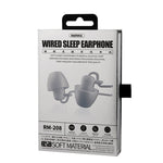 REMAX RM-208 In-Ear Stereo Schlaf-Kopfhörer mit Kabelsteuerung + Mikrofon, Unterstützt Freisprechen