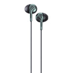 REMAX RM-595 3,5mm Goldkontakt In-Ear Stereo Doppelwirkungs Metall Musik-Kopfhörer mit Kabelsteuerung + Mikrofon, Unterstützt Freisprechen