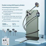 REMAX RM-595 3,5mm Goldkontakt In-Ear Stereo Doppelwirkungs Metall Musik-Kopfhörer mit Kabelsteuerung + Mikrofon, Unterstützt Freisprechen