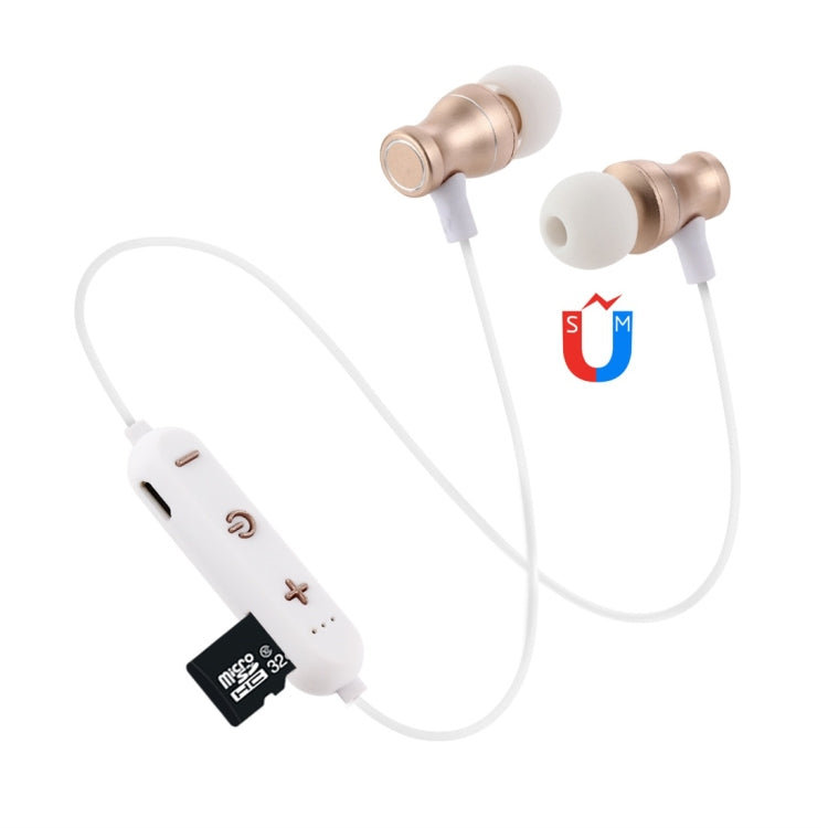 F11 Bluetooth 4.2 Halsband-Design Bluetooth-Headset, unterstützt Musikwiedergabe & Umschalten & Lautstärkeregelung & Annehmen