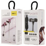 F17 Bluetooth 4.2 Halsband-Design Bluetooth-Headset, unterstützt Musikwiedergabe & Umschalten & Lautstärkeregelung & Annehmen