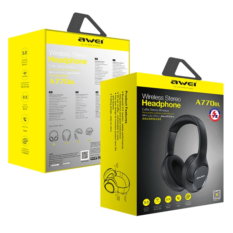 AWEI A770BL Bluetooth 5.0 Stereo Kabelloses Bluetooth-Headset