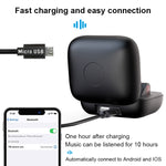 Q83 Kabelloser Ohrbügel-Sport Bluetooth Ohrhörer mit Ladestation, unterstützt Drei-Bildschirm LED Stromanzeige & Powerbank, Q83