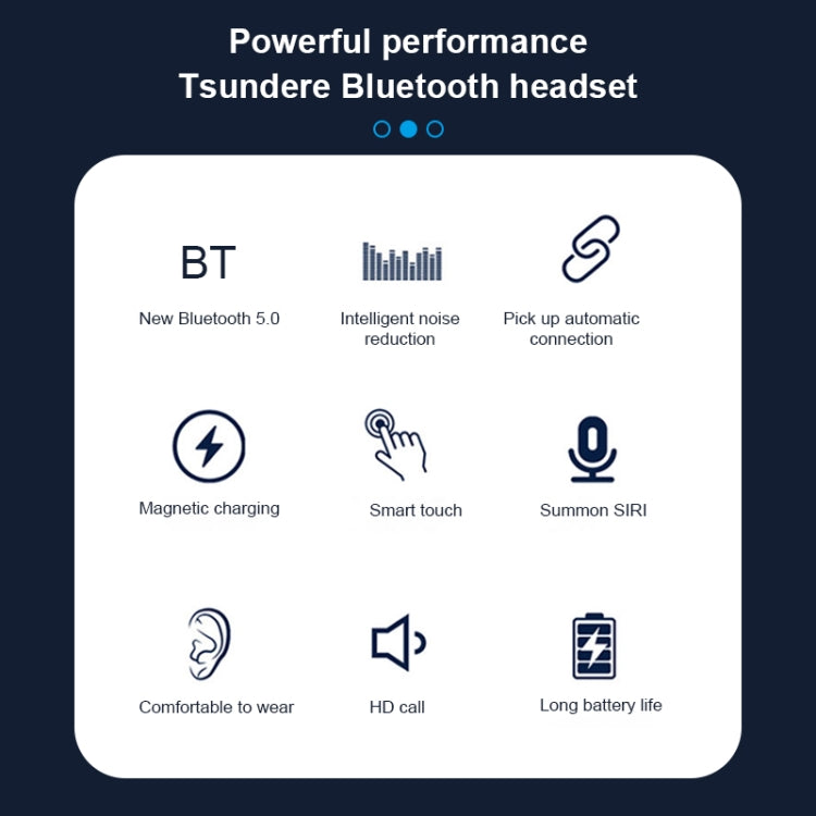 Q83 Kabelloser Ohrbügel-Sport Bluetooth Ohrhörer mit Ladestation, unterstützt Drei-Bildschirm LED Stromanzeige & Powerbank, Q83
