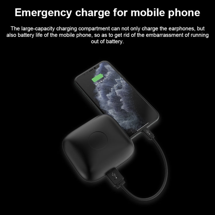 Q83 Kabelloser Ohrbügel-Sport Bluetooth Ohrhörer mit Ladestation, unterstützt Drei-Bildschirm LED Stromanzeige & Powerbank, Q83