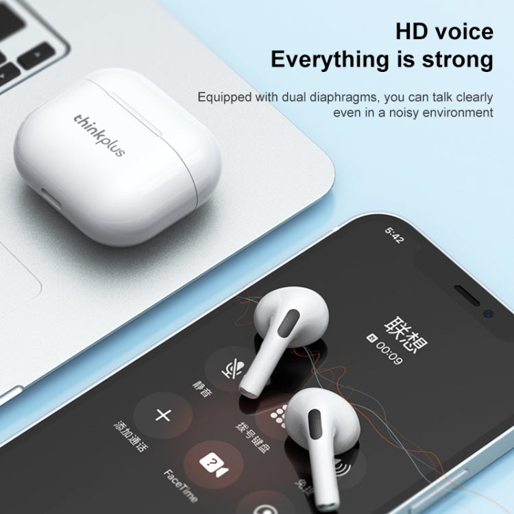 Original Lenovo LivePods LP40 TWS IPX4 Wasserdichte Bluetooth-Kopfhörer mit Ladebox, Unterstützt Touch & HD-Anrufe & Siri & Master-Slave-Umschaltung, LivePods LP40
