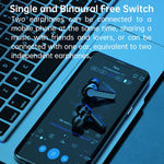 M19 Bluetooth 5.1 TWS Digitalanzeige Kabellose Bluetooth-Kopfhörer mit Ladebox, Unterstützt Touch & Siri & Batteriestatusanzeige